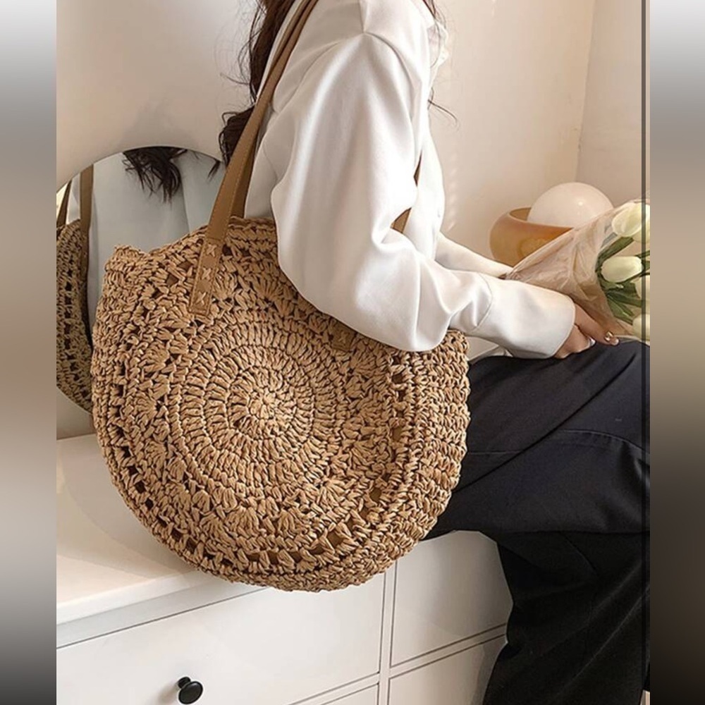 Portable, Lightweight Minimalist Rattan Summer Bag